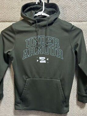 Under Armour Loose Long Sleeve Hoodie Pullover Green Men's Size Small